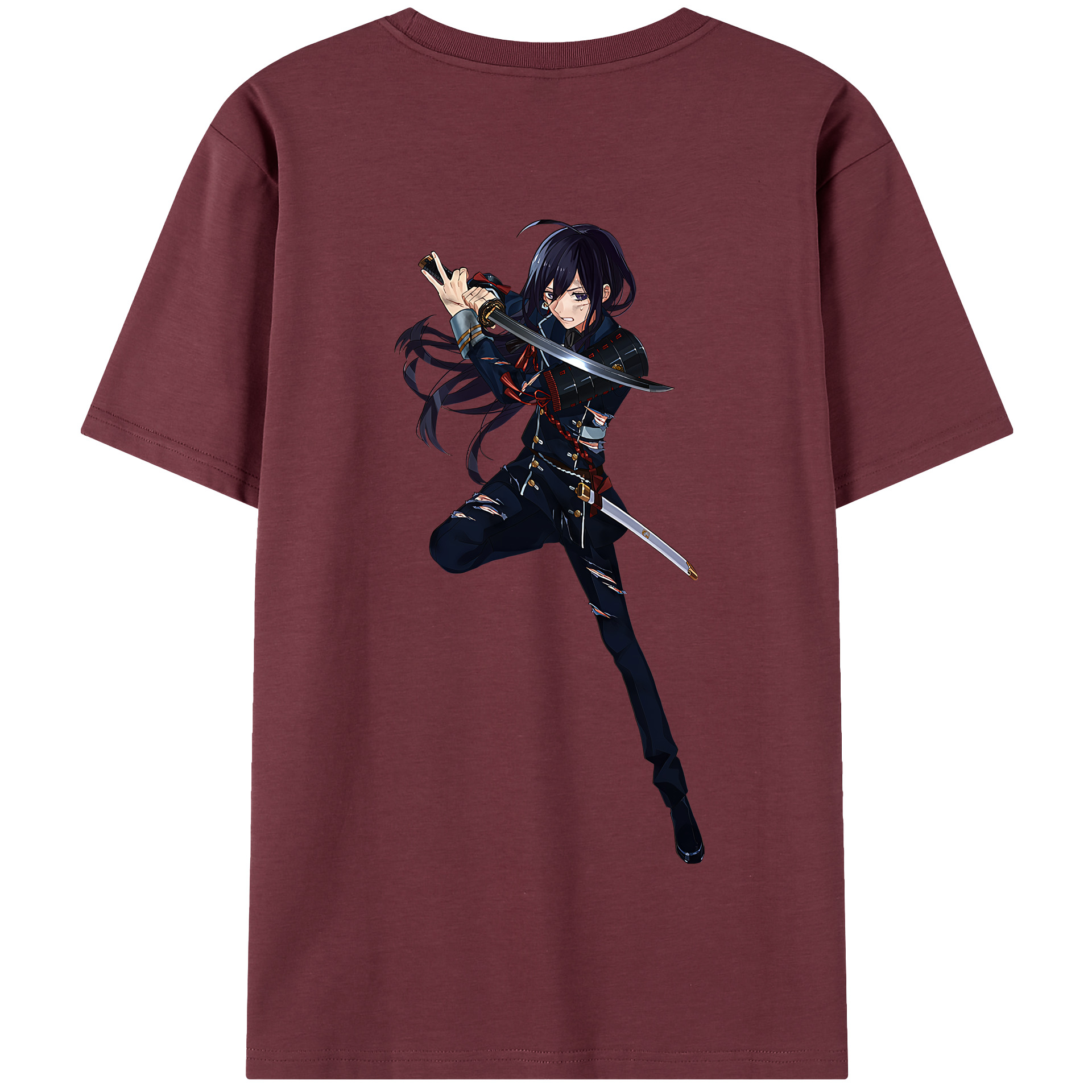 （画像用） 刀剣乱舞 Touken Ranbu 綿100％半袖Tシャツ（背面プリント）